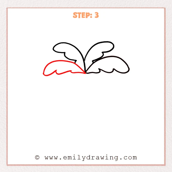 how to draw a cartoon palm tree - Step 3